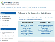 Tablet Screenshot of ctstatelibrary.org
